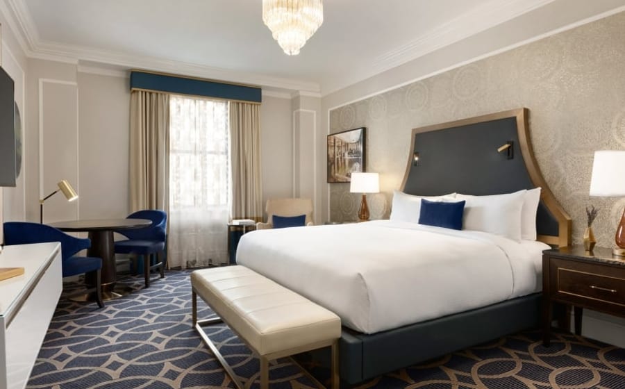 King room at the Fairmont Hotel Vancouver